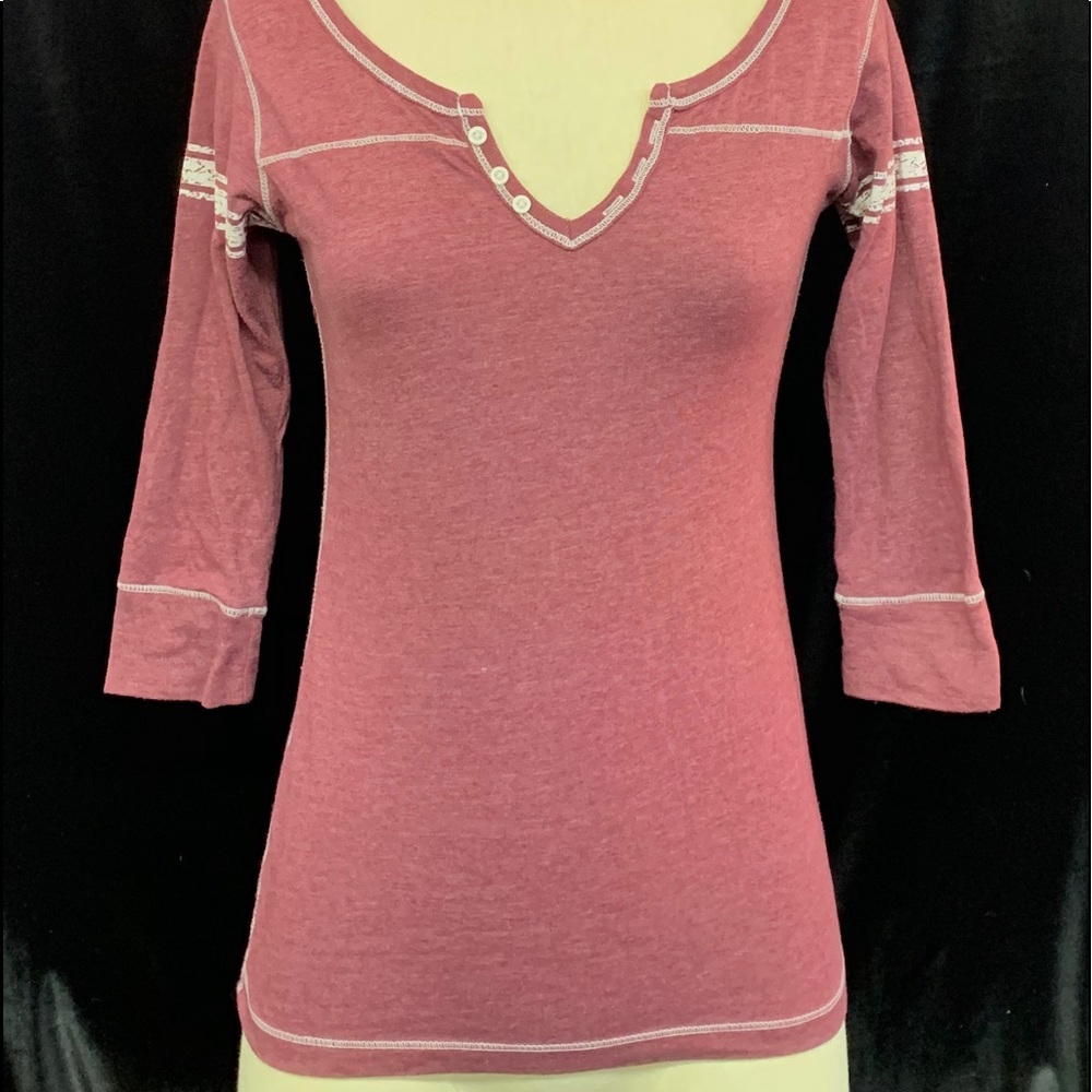 Initial Canadian make mauve/raspberry Heather T